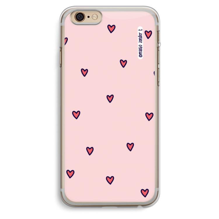 Hartjes: iPhone 6 Plus / 6S Plus Transparant Hoesje