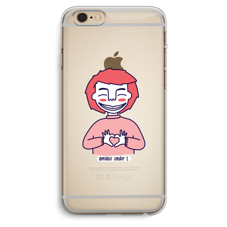Hartje: iPhone 6 Plus / 6S Plus Transparant Hoesje