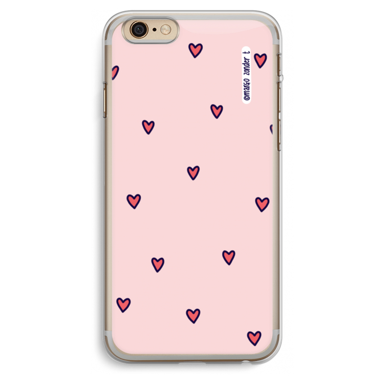 Hartjes: iPhone 6 Plus / 6S Plus Transparant Hoesje