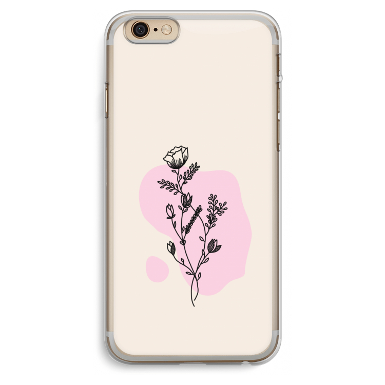 Roses are red: iPhone 6 Plus / 6S Plus Transparant Hoesje