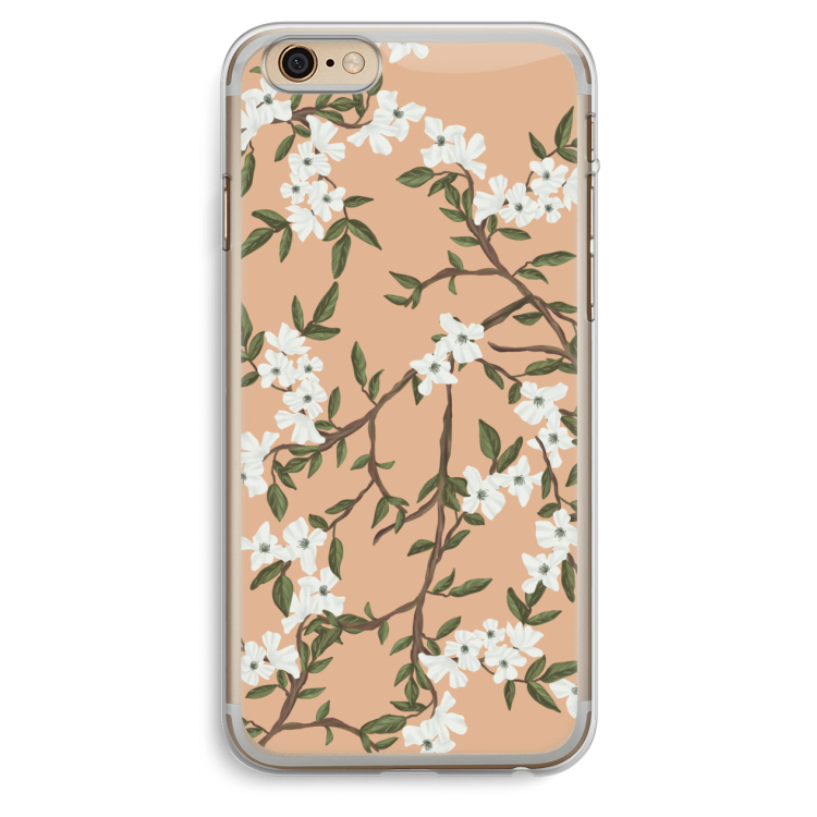 Blossoming spring: iPhone 6 Plus / 6S Plus Transparant Hoesje