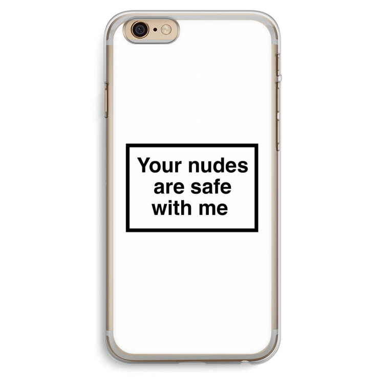 Safe with me: iPhone 6 Plus / 6S Plus Transparant Hoesje