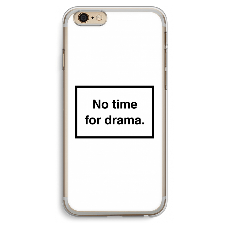 No drama: iPhone 6 Plus / 6S Plus Transparant Hoesje