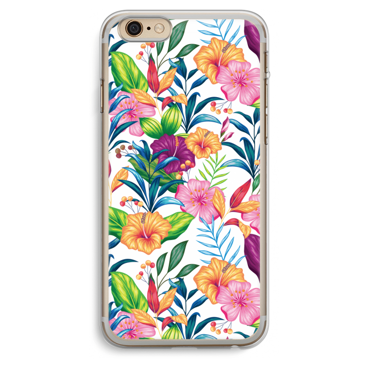 Tropisch 2: iPhone 6 Plus / 6S Plus Transparant Hoesje
