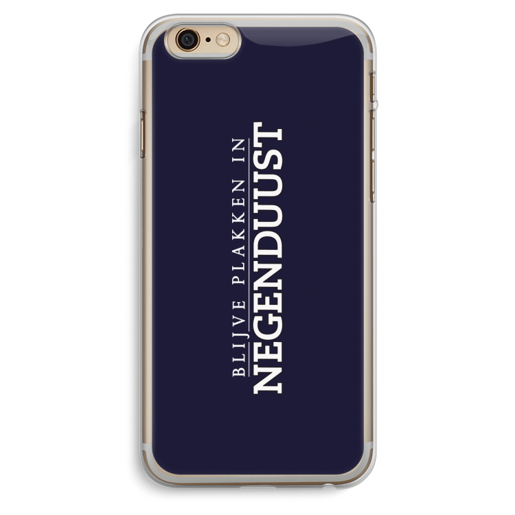 Blijve plakken in Negenduust: iPhone 6 Plus / 6S Plus Transparant Hoesje