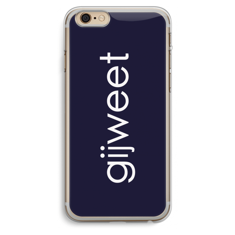 Gijweet: iPhone 6 Plus / 6S Plus Transparant Hoesje