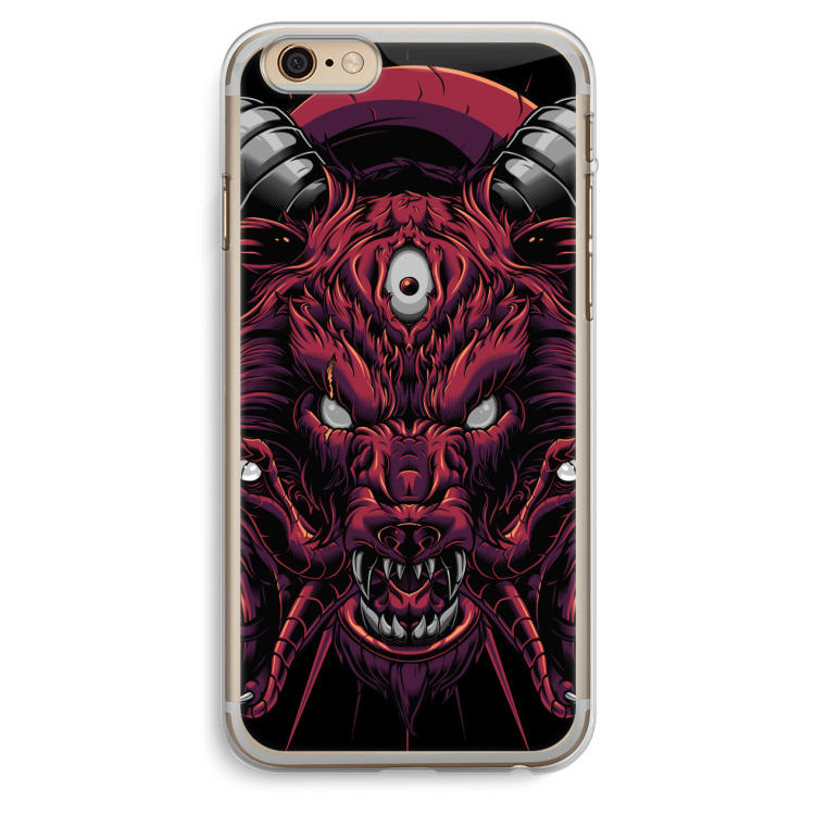 Hell Hound and Serpents: iPhone 6 Plus / 6S Plus Transparant Hoesje