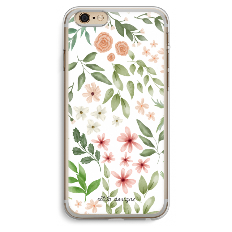 Botanical sweet flower heaven: iPhone 6 Plus / 6S Plus Transparant Hoesje