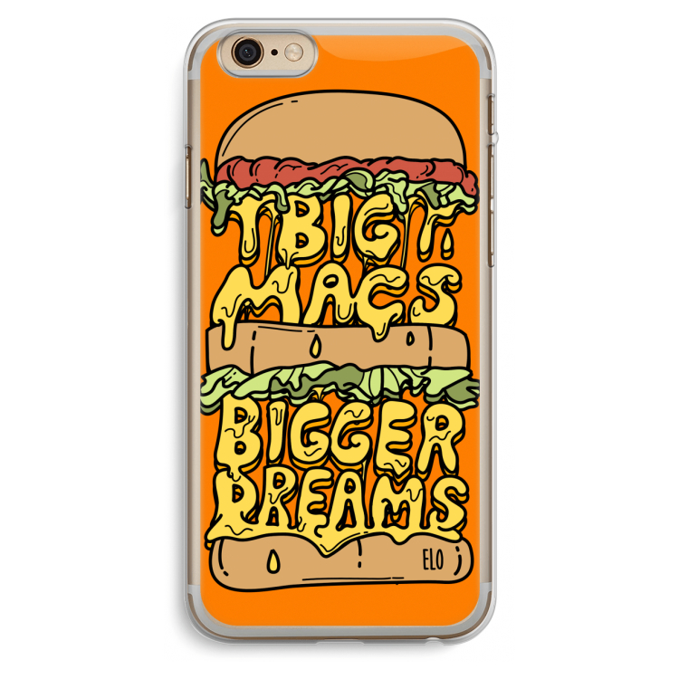 Big Macs Bigger Dreams: iPhone 6 Plus / 6S Plus Transparant Hoesje