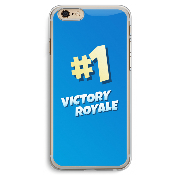 Victory Royale: iPhone 6 Plus / 6S Plus Transparant Hoesje