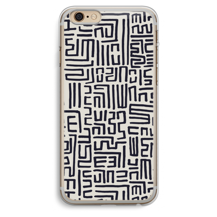 Moroccan Print: iPhone 6 Plus / 6S Plus Transparant Hoesje