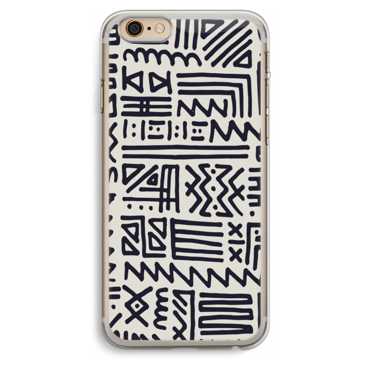 Marrakech print: iPhone 6 Plus / 6S Plus Transparant Hoesje