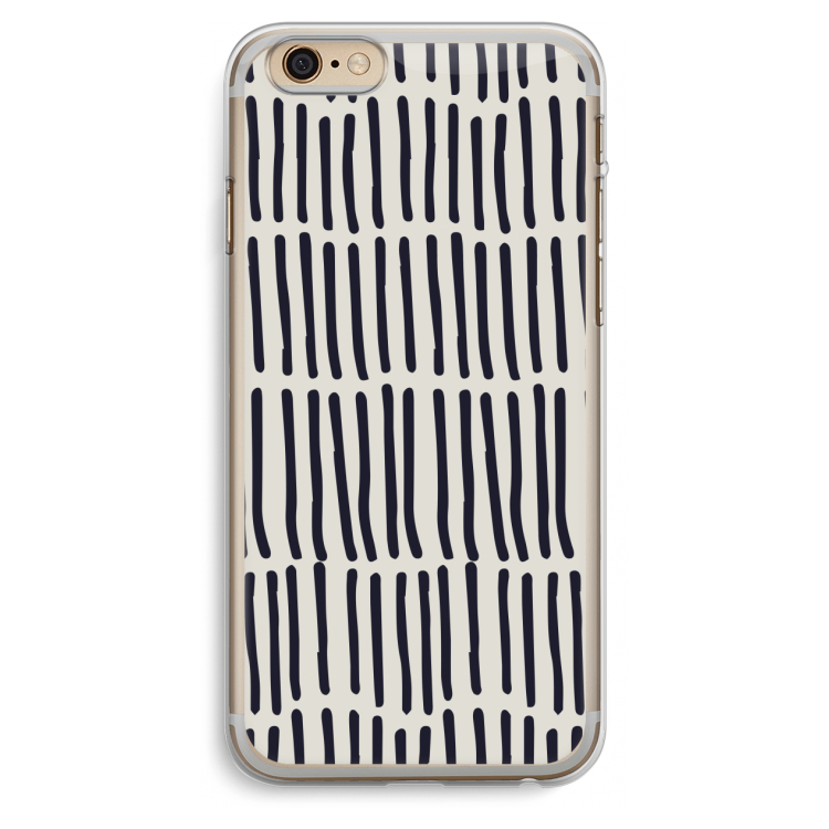 Moroccan stripes: iPhone 6 Plus / 6S Plus Transparant Hoesje