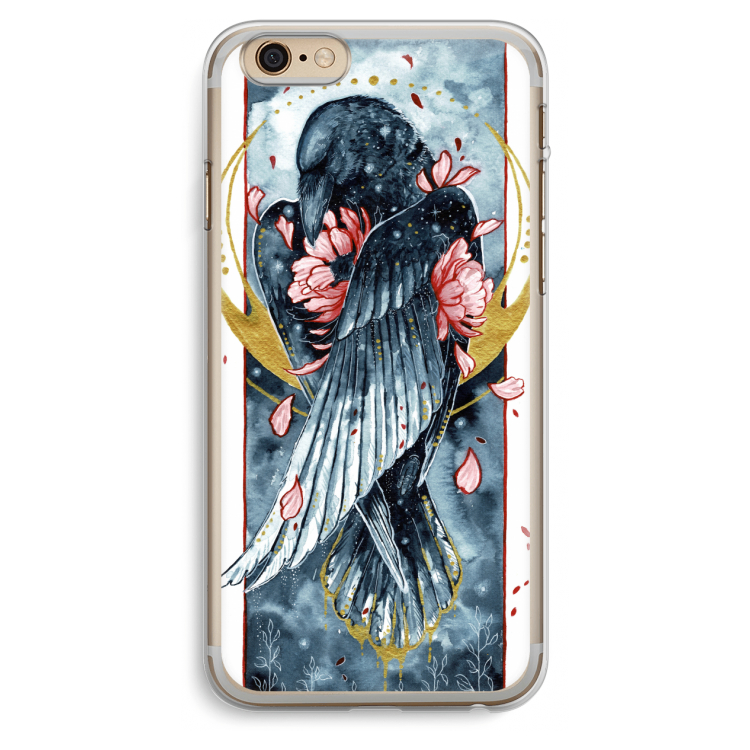 Golden Raven: iPhone 6 Plus / 6S Plus Transparant Hoesje