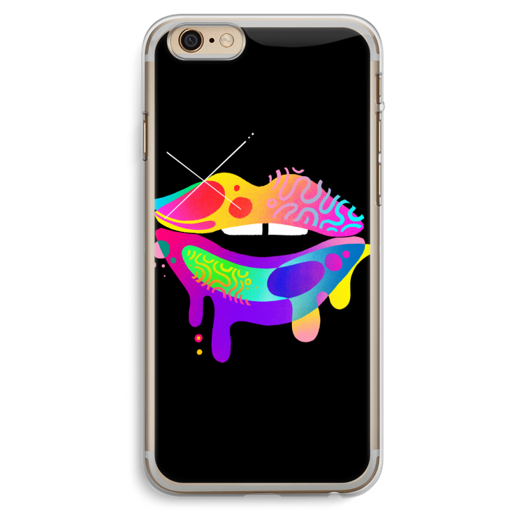 Lip Palette: iPhone 6 Plus / 6S Plus Transparant Hoesje