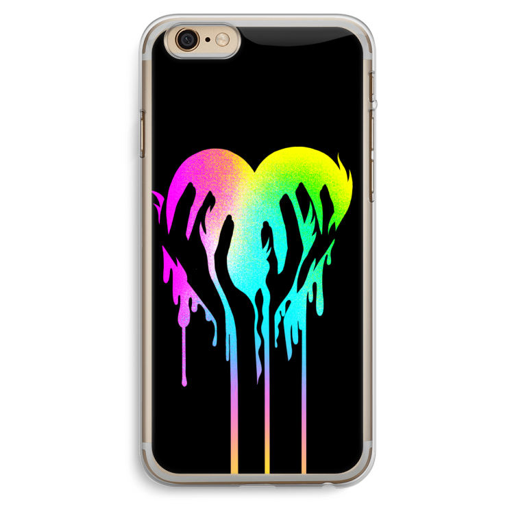 Hold My Heart: iPhone 6 Plus / 6S Plus Transparant Hoesje