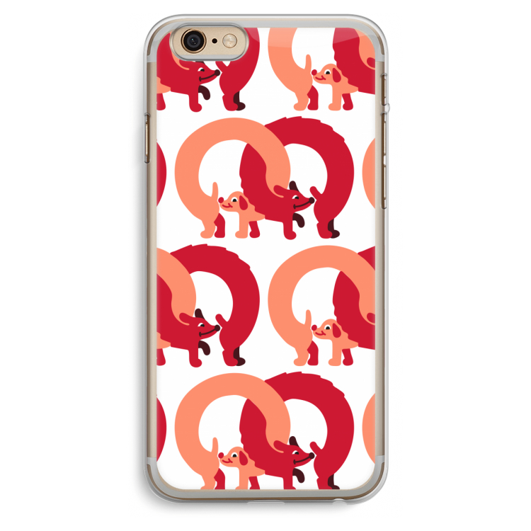 Dogs: iPhone 6 Plus / 6S Plus Transparant Hoesje