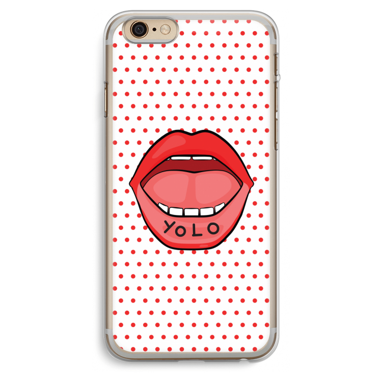Yolo Denise: iPhone 6 Plus / 6S Plus Transparant Hoesje