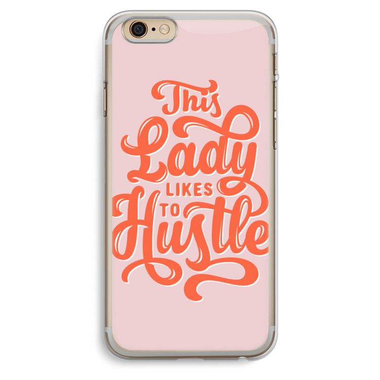 Hustle Lady: iPhone 6 Plus / 6S Plus Transparant Hoesje