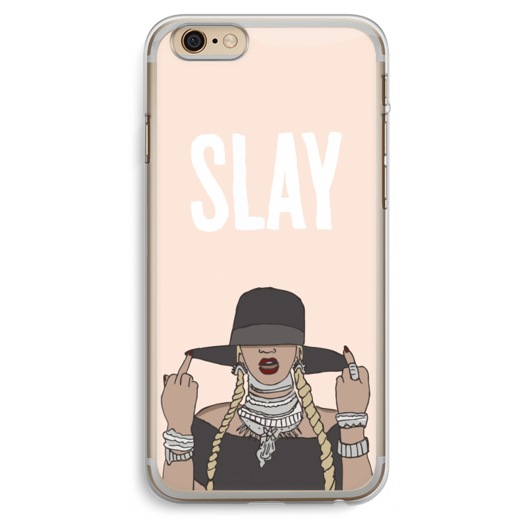 Slay All Day: iPhone 6 Plus / 6S Plus Transparant Hoesje