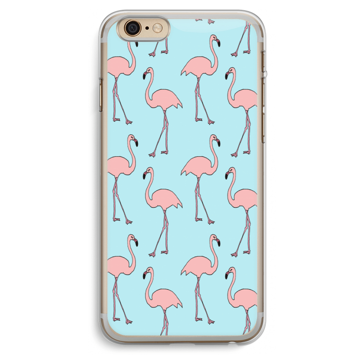 Anything Flamingoes: iPhone 6 Plus / 6S Plus Transparant Hoesje