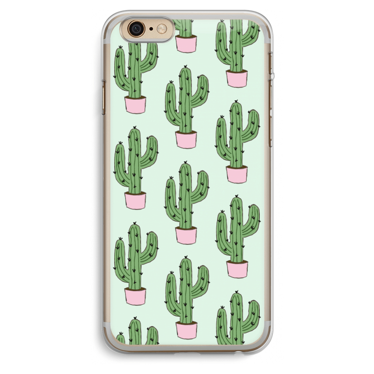 Cactus Lover: iPhone 6 Plus / 6S Plus Transparant Hoesje