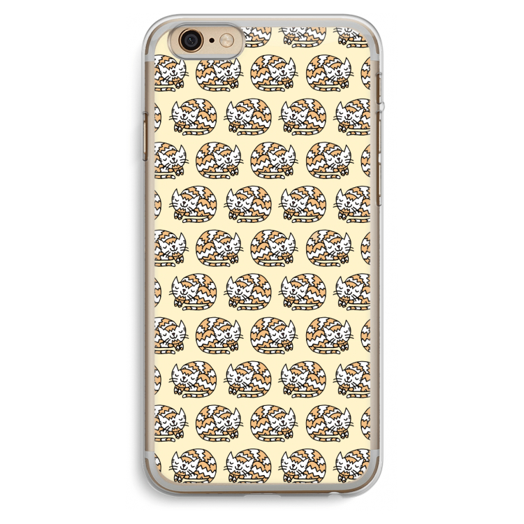 Slapende poes: iPhone 6 Plus / 6S Plus Transparant Hoesje