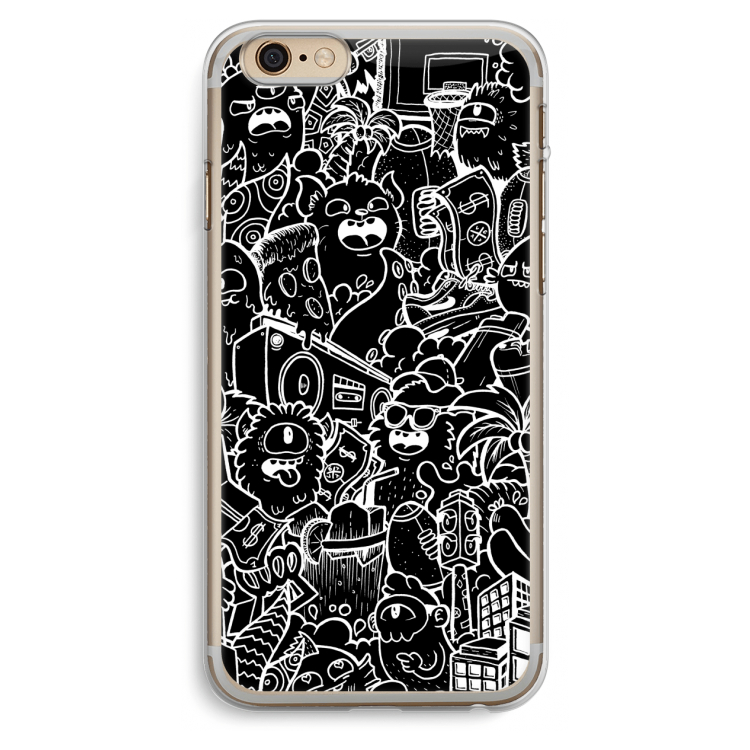 Vexx Black City : iPhone 6 Plus / 6S Plus Transparant Hoesje