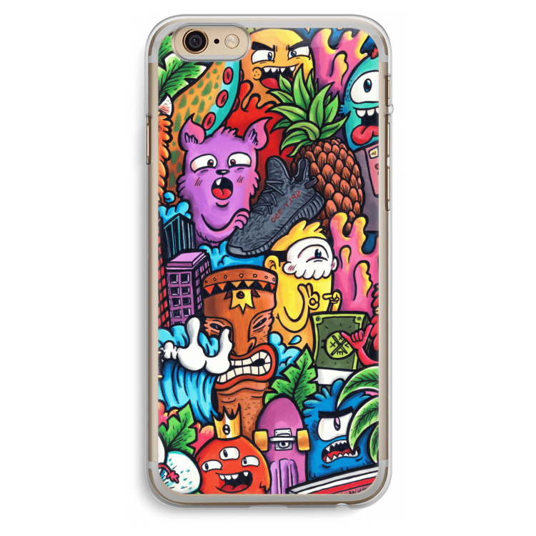 Vexx Mixtape: iPhone 6 Plus / 6S Plus Transparant Hoesje