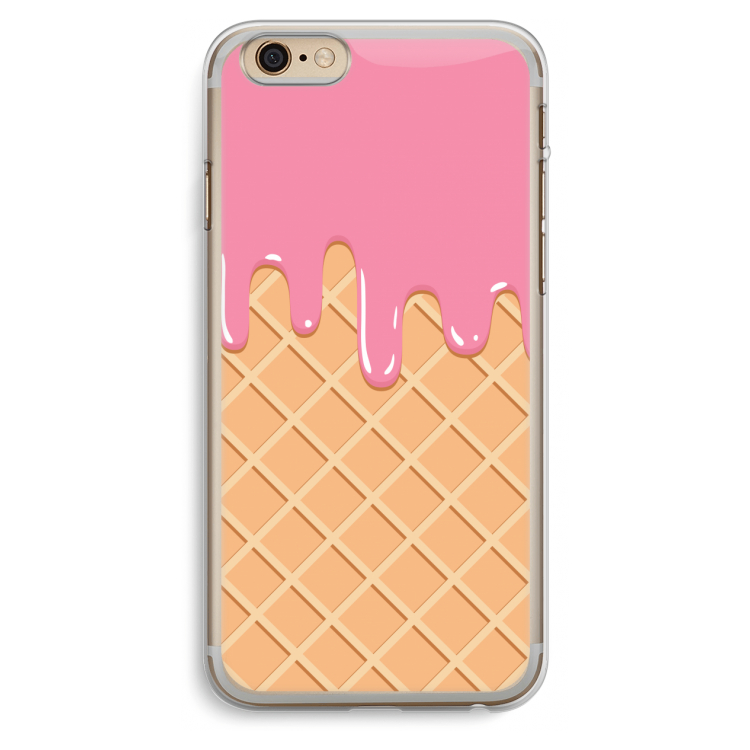 Ice cream: iPhone 6 Plus / 6S Plus Transparant Hoesje