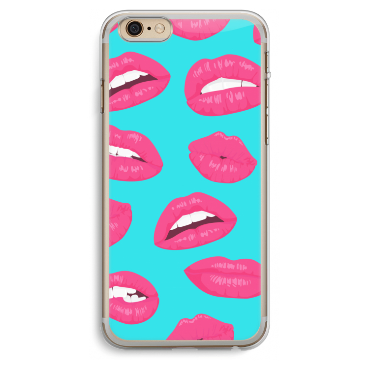 Bite my lip: iPhone 6 Plus / 6S Plus Transparant Hoesje