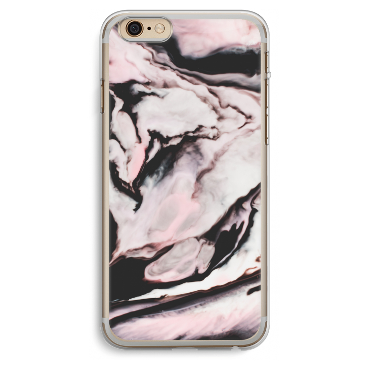 Roze stroom: iPhone 6 Plus / 6S Plus Transparant Hoesje