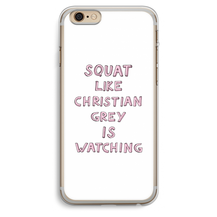 Christian Grey: iPhone 6 Plus / 6S Plus Transparant Hoesje