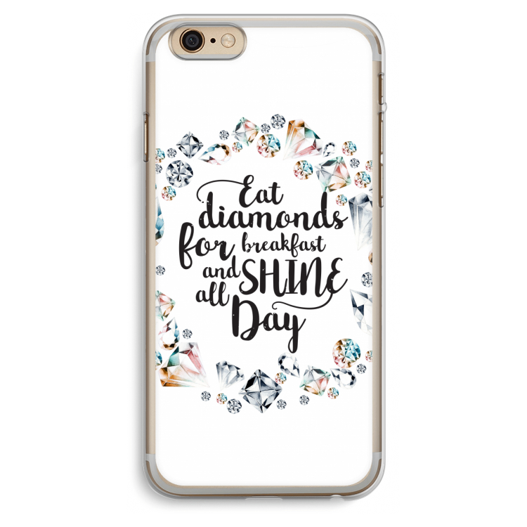 Diamonds: iPhone 6 Plus / 6S Plus Transparant Hoesje