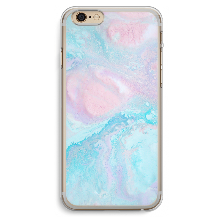 Fantasie pastel: iPhone 6 Plus / 6S Plus Transparant Hoesje