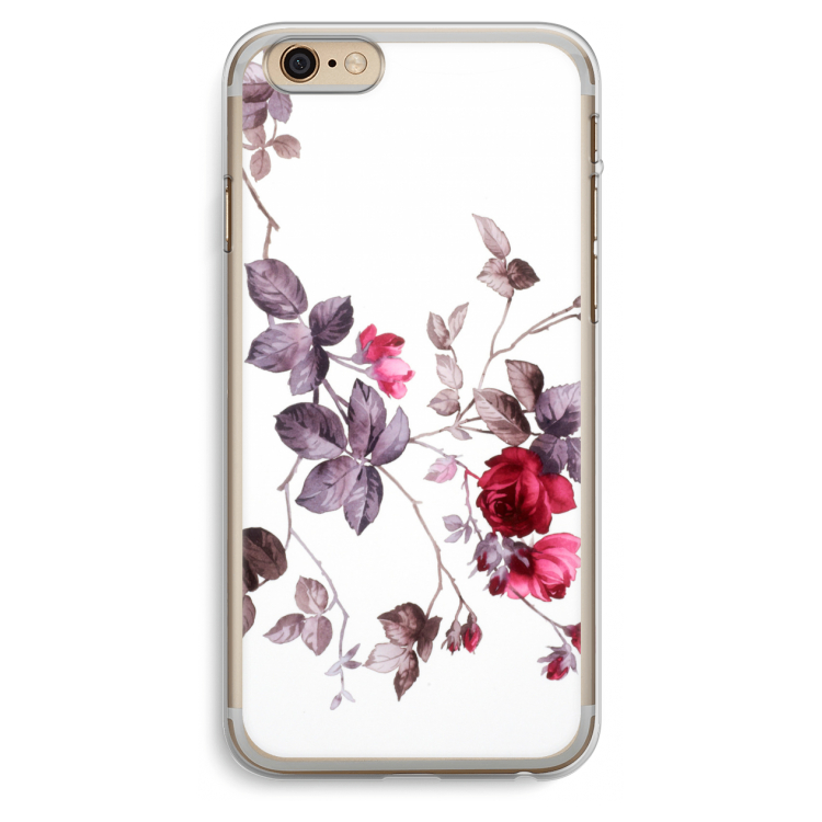 Mooie bloemen: iPhone 6 Plus / 6S Plus Transparant Hoesje