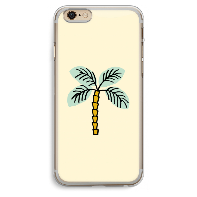 Palmboom: iPhone 6 Plus / 6S Plus Transparant Hoesje