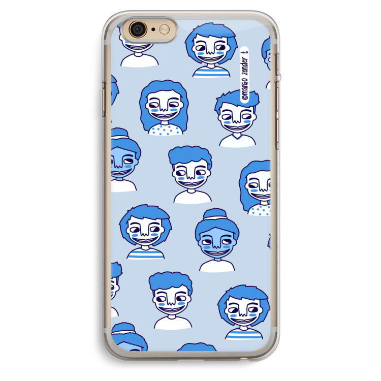 Gezichtjes: iPhone 6 Plus / 6S Plus Transparant Hoesje
