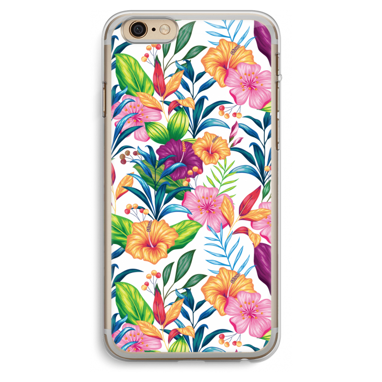 Tropisch 2: iPhone 6 Plus / 6S Plus Transparant Hoesje