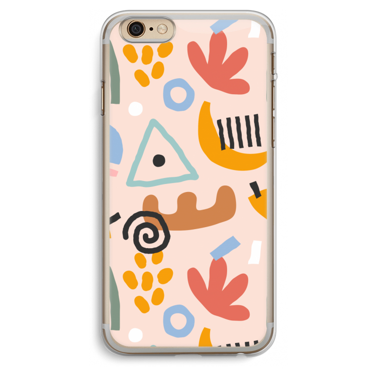 Abstract: iPhone 6 Plus / 6S Plus Transparant Hoesje