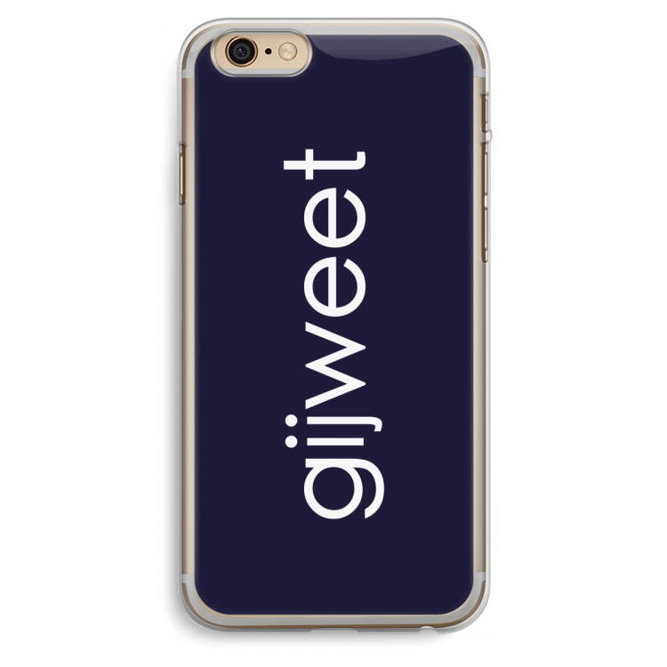 Gijweet: iPhone 6 Plus / 6S Plus Transparant Hoesje