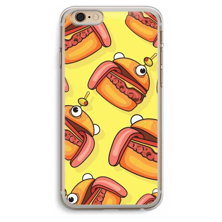 Hamburger: iPhone 6 Plus / 6S Plus Transparant Hoesje