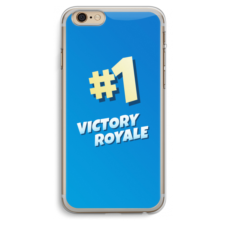 Victory Royale: iPhone 6 Plus / 6S Plus Transparant Hoesje
