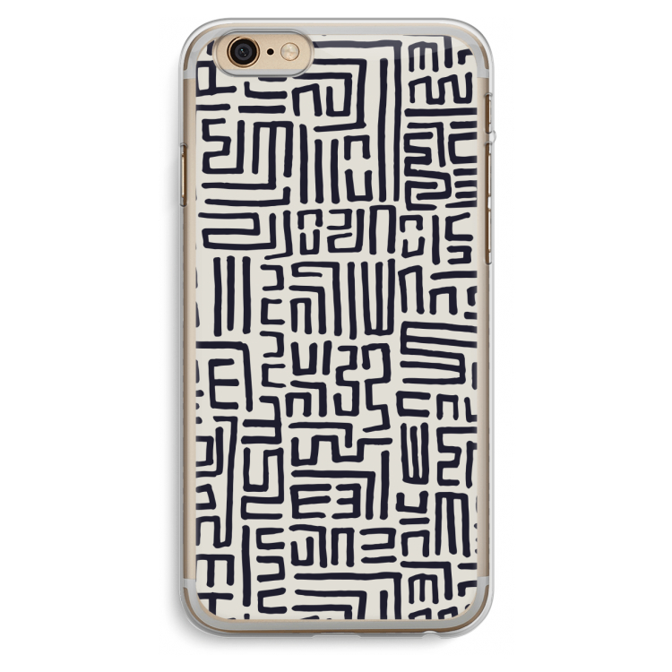 Moroccan Print: iPhone 6 Plus / 6S Plus Transparant Hoesje