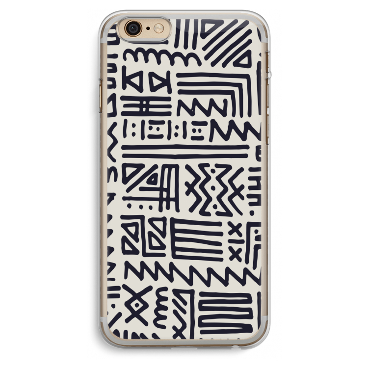 Marrakech print: iPhone 6 Plus / 6S Plus Transparant Hoesje