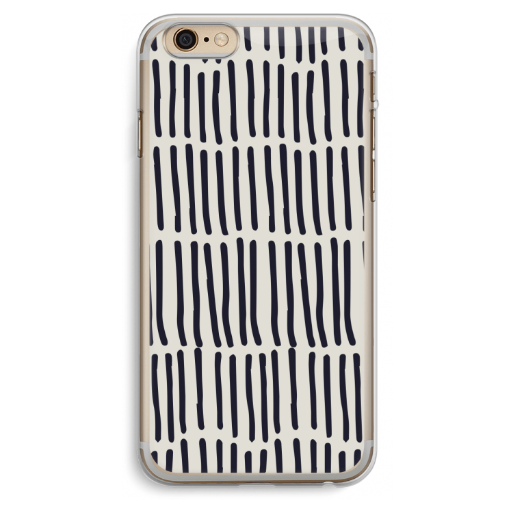 Moroccan stripes: iPhone 6 Plus / 6S Plus Transparant Hoesje