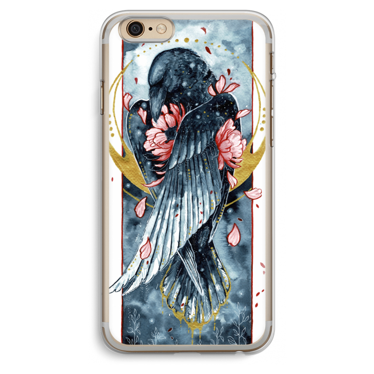 Golden Raven: iPhone 6 Plus / 6S Plus Transparant Hoesje