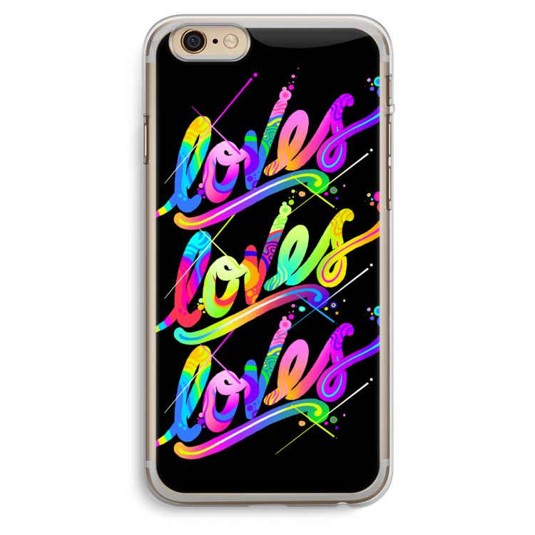 Loves: iPhone 6 Plus / 6S Plus Transparant Hoesje
