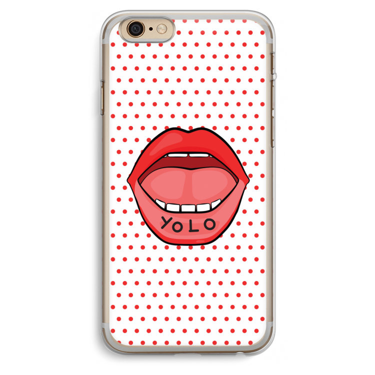 Yolo Denise: iPhone 6 Plus / 6S Plus Transparant Hoesje