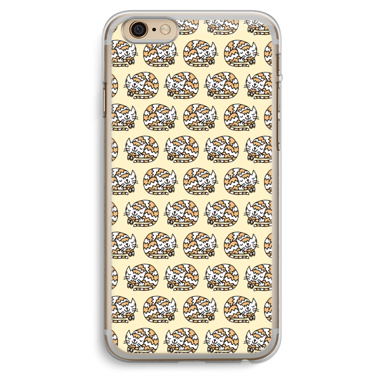 Slapende poes: iPhone 6 Plus / 6S Plus Transparant Hoesje